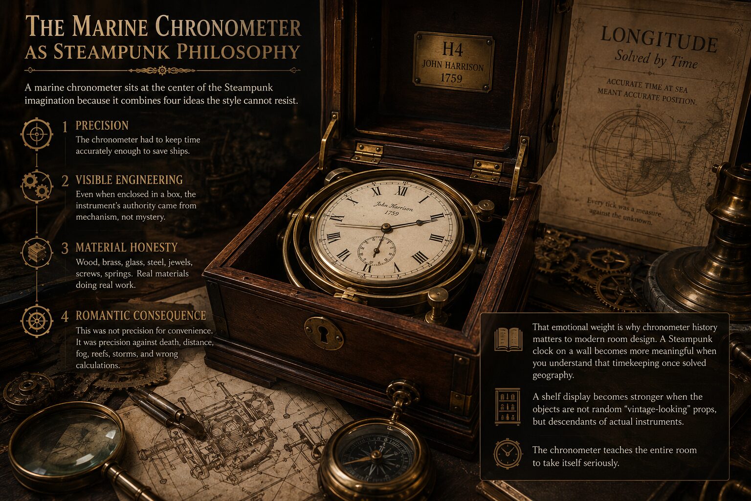 The History of the Marine Chronometer: Navigation Meets Steampunk