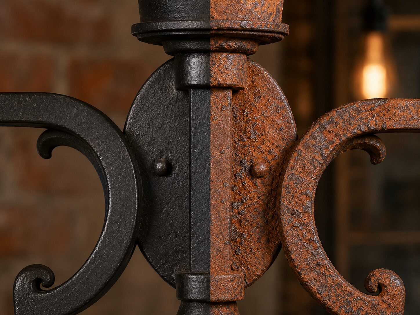 Cleaning and Protecting Iron Sconce Frames From Rust and Oxidation