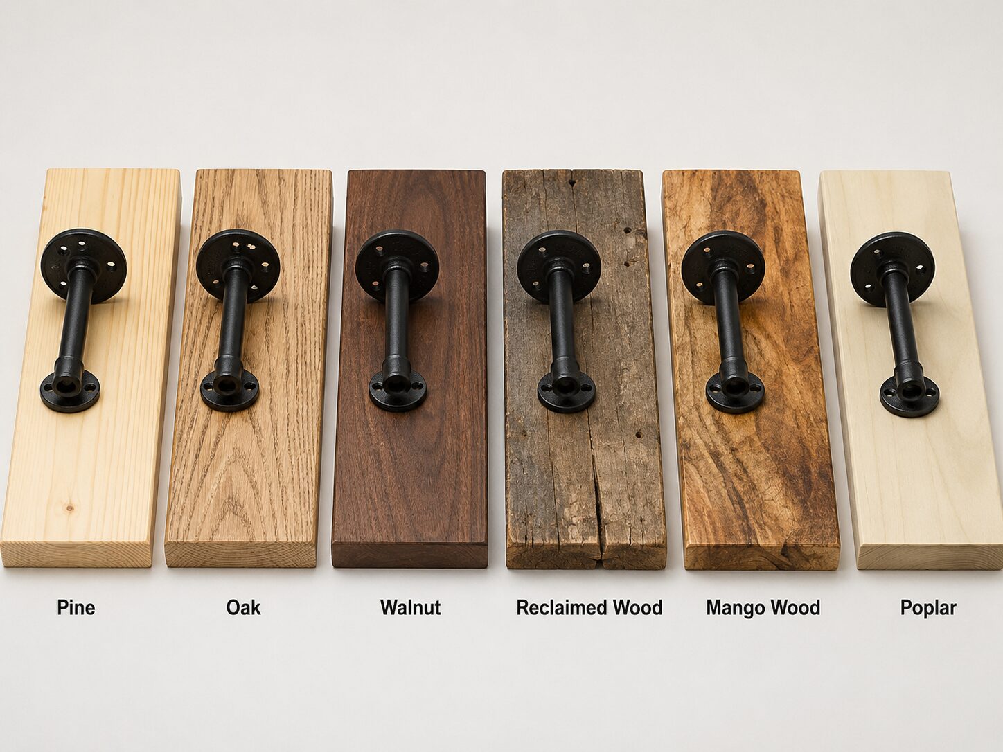 Wood Plank Selection for Industrial Shelves: Pine, Walnut, or Reclaimed